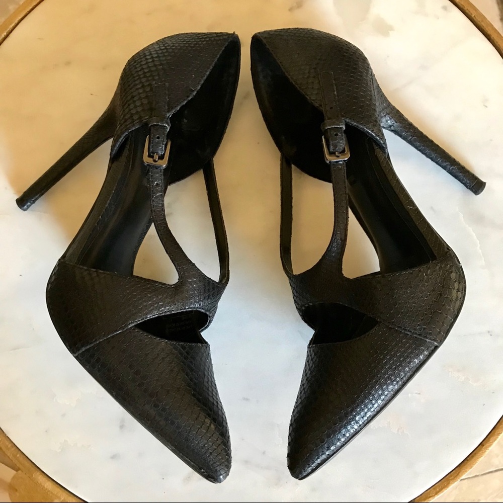 Zara Basic Black Snake Skin - Picture 3 of 4